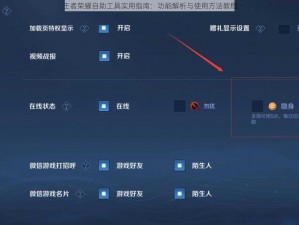 王者荣耀自助工具实用指南：功能解析与使用方法教程