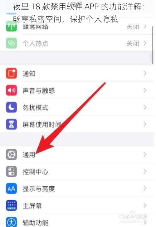 夜里 18 款禁用软件 APP 的功能详解：畅享私密空间，保护个人隐私