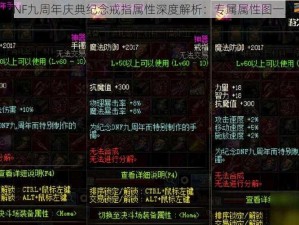 DNF九周年庆典纪念戒指属性深度解析：专属属性图一览