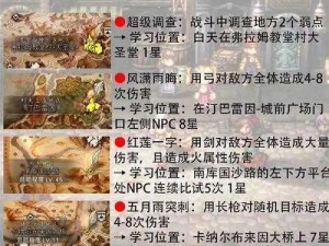 魔力宝贝旅人剑士技能深度解析：战斗连击与战术运用探究