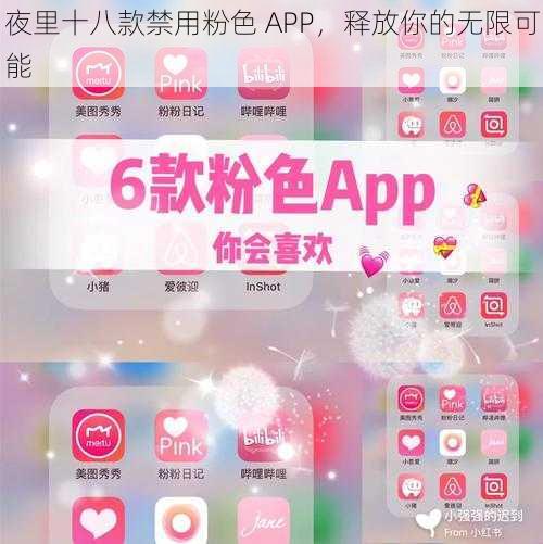 夜里十八款禁用粉色 APP，释放你的无限可能