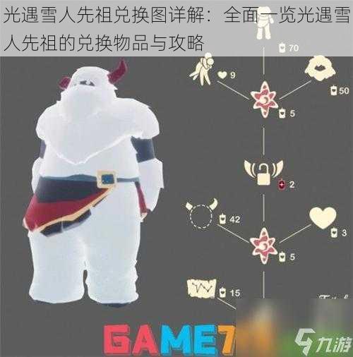 光遇雪人先祖兑换图详解：全面一览光遇雪人先祖的兑换物品与攻略