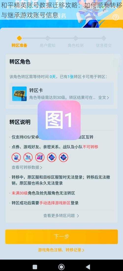 和平精英账号数据迁移攻略：如何顺利转移与继承游戏账号信息